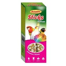 Avicentra Deluxe tyčinky pre mal&eacute; papag&aacute;je - vitam&iacute;ny a med, 2 ks