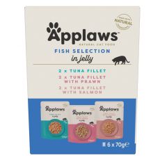 Applaws Fish Selection Kapsička pre mačky, rybí výber v želé 6 x 70 g