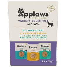 Applaws Variety Selection Kapsička pre mačky, výber vo vývare 6 x 70 g