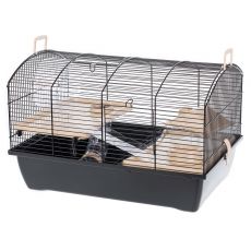 Klietka pre hlodavce VICTOR II PLUS - 50 x 33 x 33 cm ČIERNA