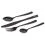FOX Cookware Black Stainless Cutlery Set 