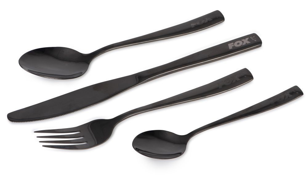 FOX Cookware Black Stainless Cutlery Set