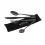 FOX Cookware Black Stainless Cutlery Set 
