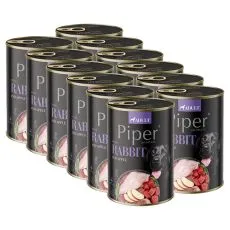 Konzerva Piper Adult s kr&aacute;likom a jablkom 12 x 400 g