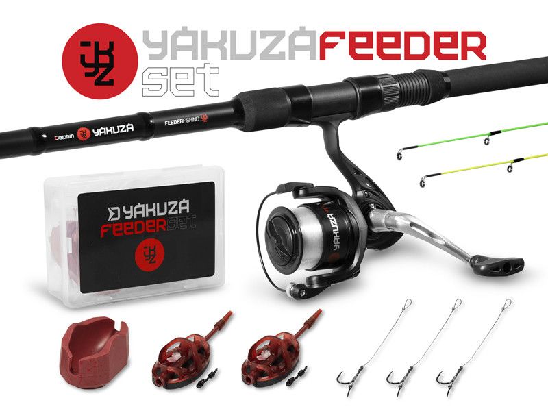 Delphin Feeder Set YAKUZA 3.6m/100g/3diely