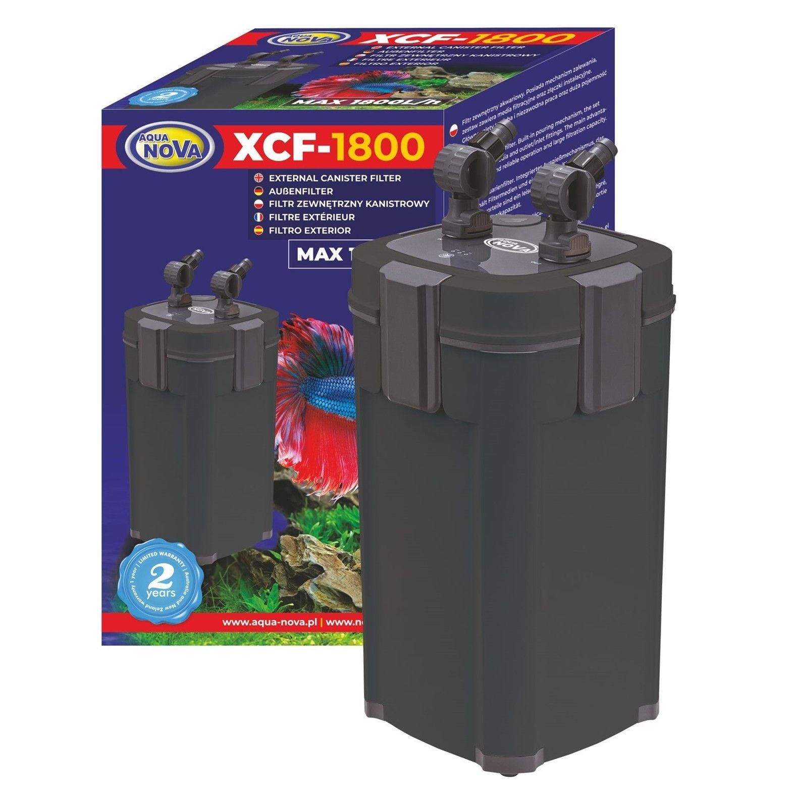 Aqua Nova XCF-1800 vonkajší filter s UV lampou
