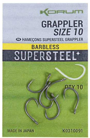 Korum Supersteel GRAPPLER Hook Barbless / size 8