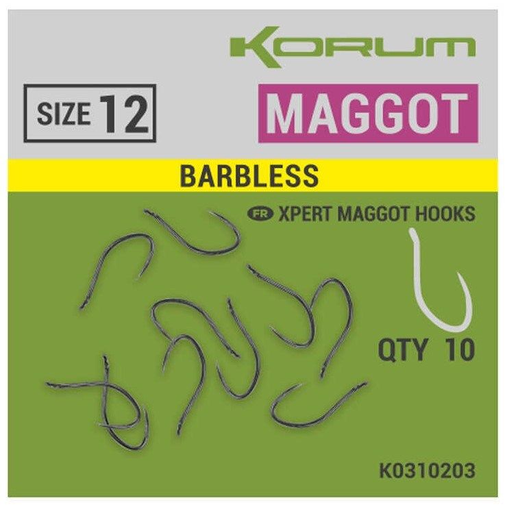 Korum Xpert Maggot Barbless / size 12