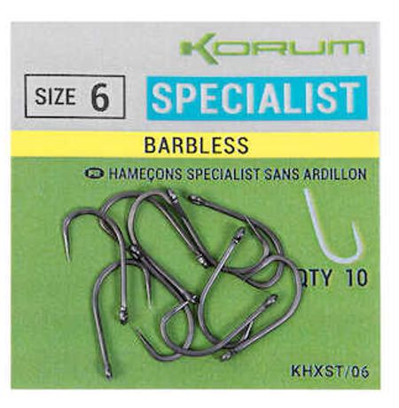 Korum Xpert Specialist Hook Barbless / size 6