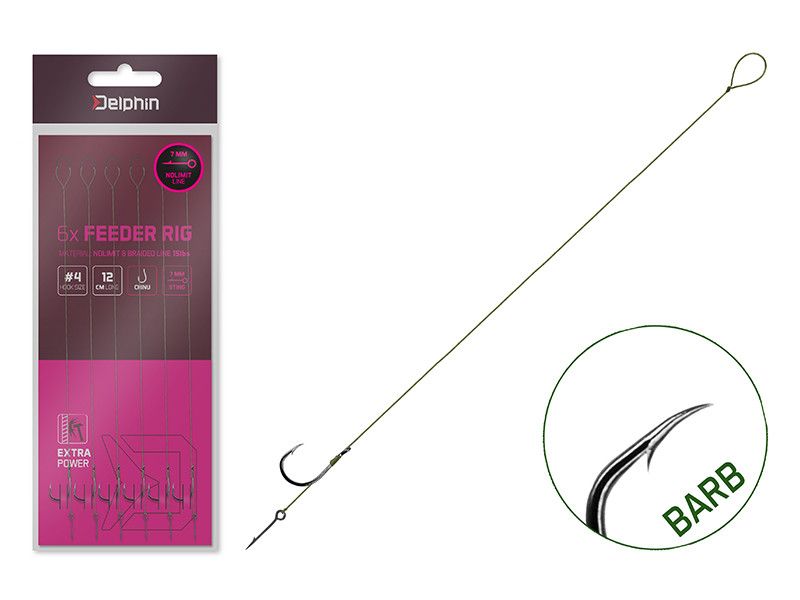 Delphin NOLIMIT Sting 8cm / 15lbs / BARB size 4 / Sting 7mm / 6x