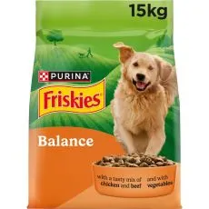 Friskies Balance granule pre psov kura, hov&auml;dzie, zelenina 15 kg