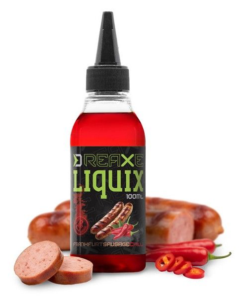 Delphin Fluo dip D SNAX LiquiX / 100ml Franfurkt Sausage Chilli