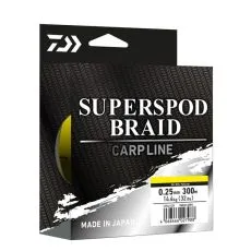 Daiwa SUPERSPOD Braid 0.25mm/14.4kg/300m Hi-Vis Yellow