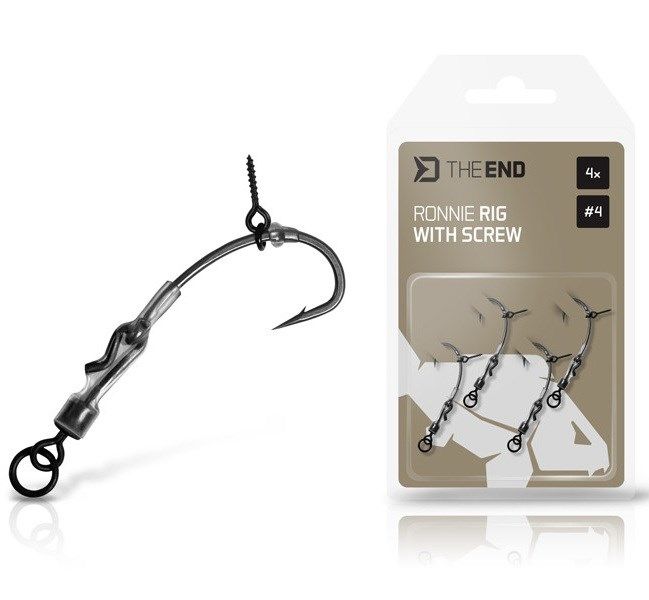 Delphin THE END Ronnie Rig with a bait screw 4x / 6