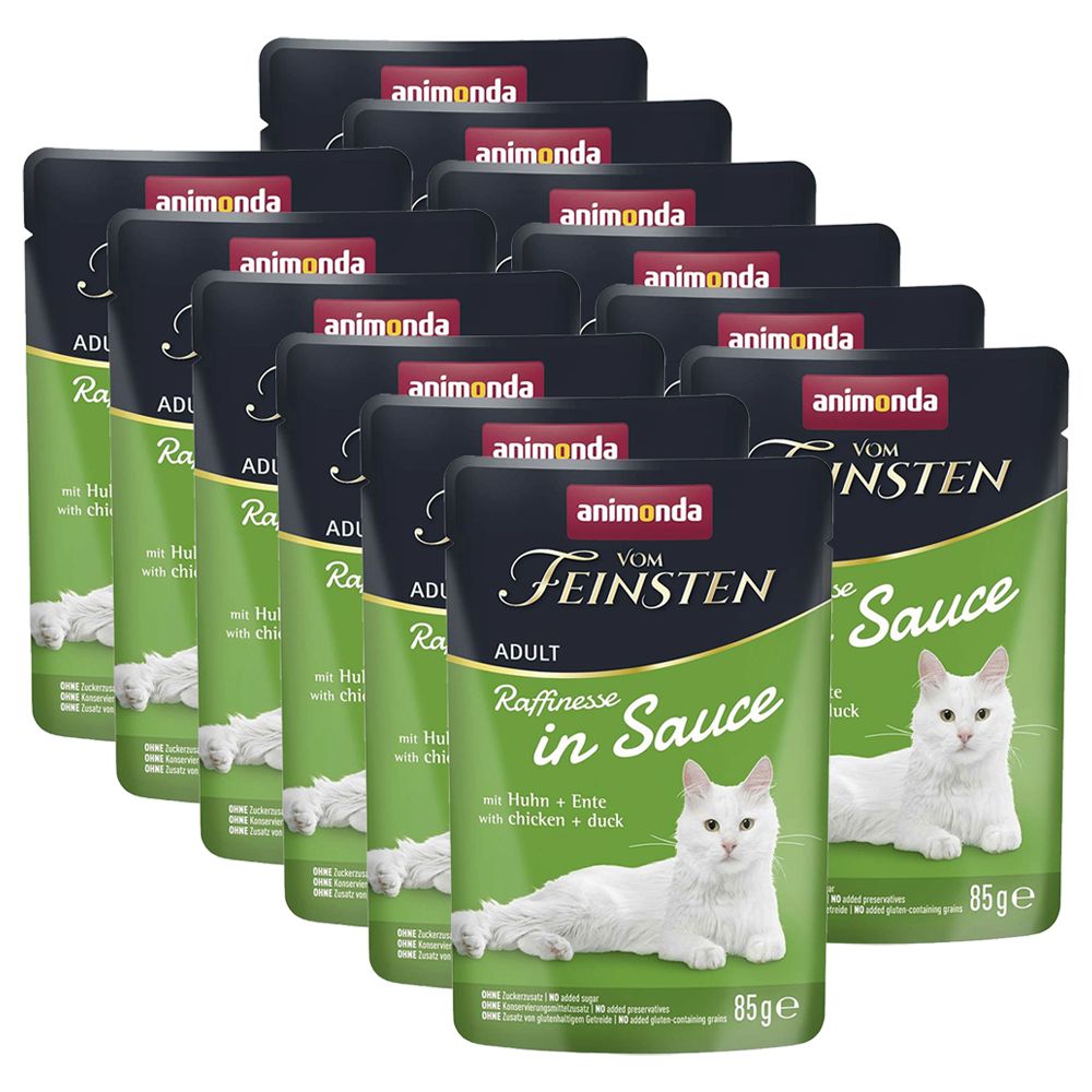 Animonda Vom Feinsten Raffinesse In Sauce kura & kačica v omáčke 12 x 85 g
