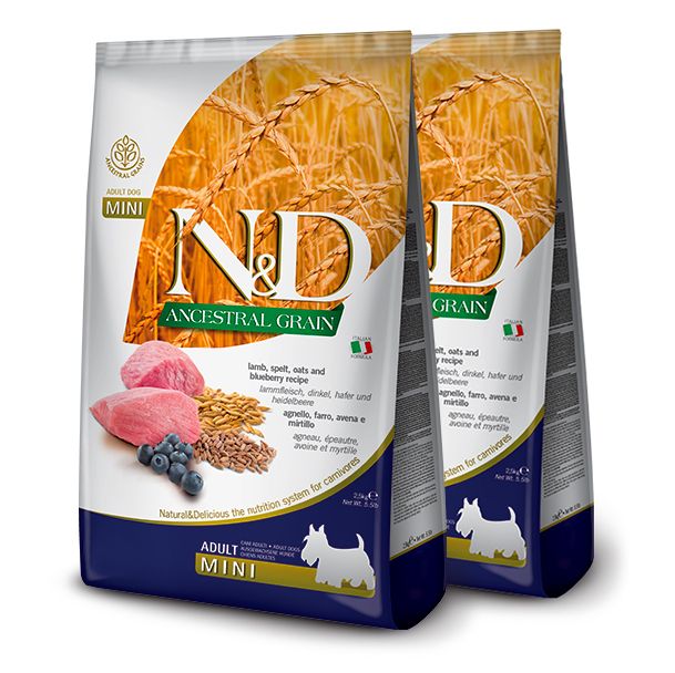 Farmina N&D dog LG ADULT MINI Lamb & Blueberry 2 x 7 kg