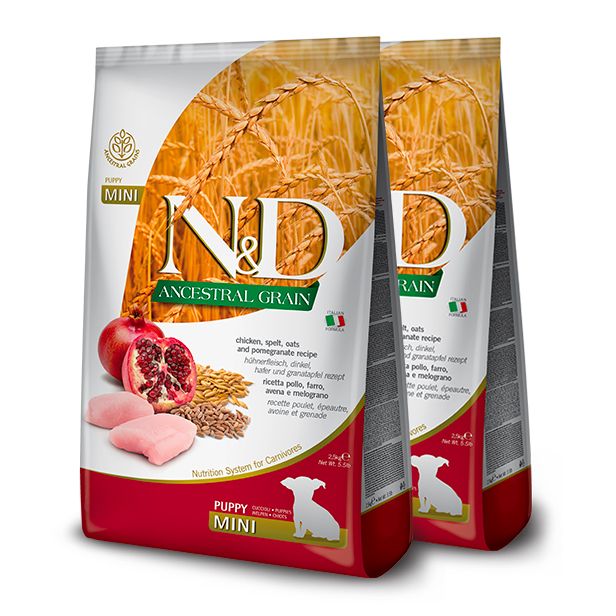 Farmina N&D dog LG PUPPY MINI Chicken & Pomegranate 2 x 7 kg