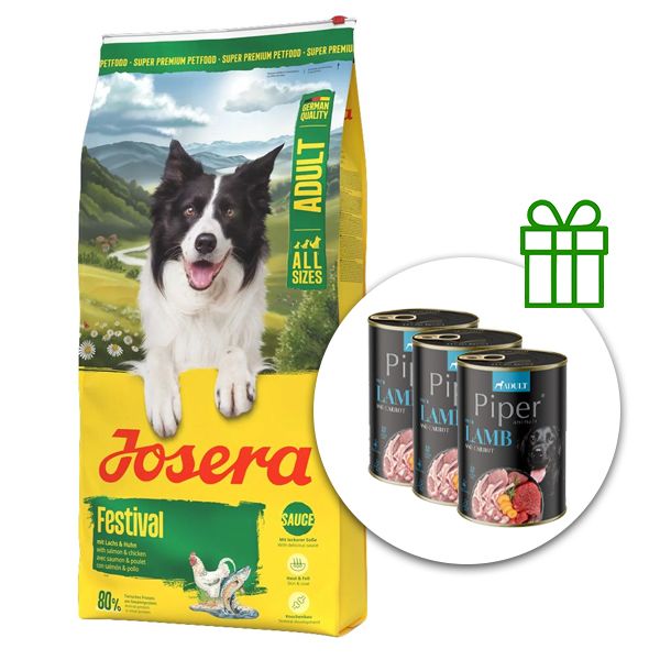 Josera Dog Festival 12,5 kg + 3 konzervy ZADARMO