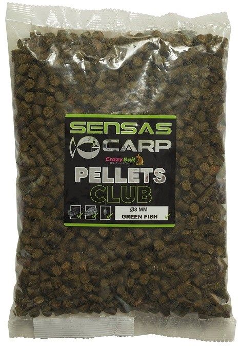 Sensas CARP Pellets Club 4mm/800g Green Fish