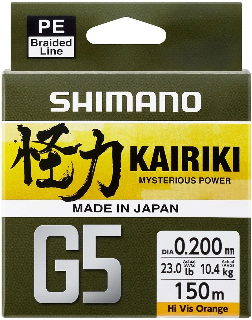 Shimano Kairiki G5 150m 0.15mm/5.5kg Orange