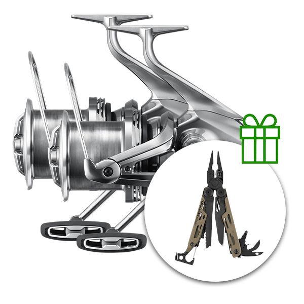 2x Shimano Aero Technium MgS 14000 XSD + Leatherman Signal ZADARMO