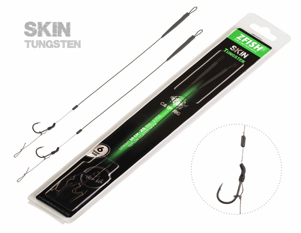 ZFISH Skin Tungsten Carp Rig / size 8