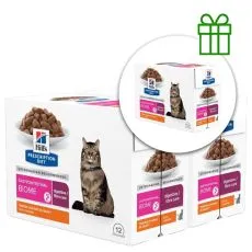Hill's Prescription Diet GI Biome Starostlivosť o tr&aacute;venie kapsička pre mačky 12 x 85 g, 2+1 ZADARMO