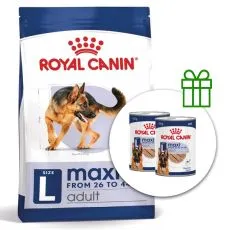 ROYAL CANIN Maxi Adult granule pre dospel&yacute;ch psov veľk&yacute;ch plemien 15 kg + 2 konzervy ZADARMO