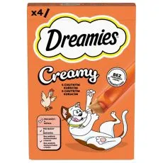 Dreamies Creamy s kurac&iacute;m 4 x 10 g
