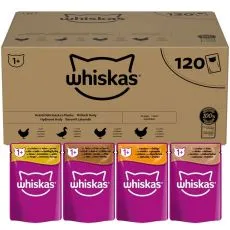 Whiskas kapsička Hydinov&eacute; hody v žel&eacute; 120 x 85 g 