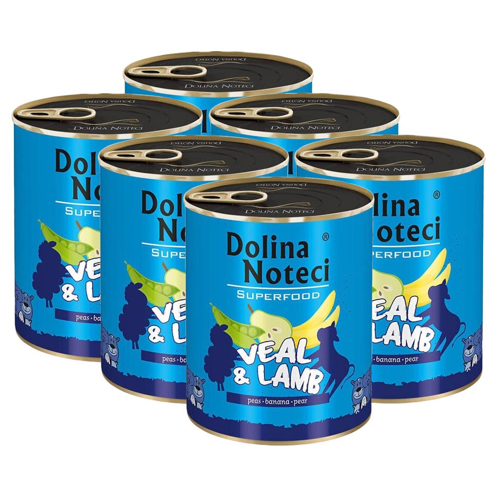 Dolina Noteci Superfood Teľacie & Jahňa 6 x 800 g