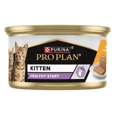 PRO PLAN Kitten Healthy Start pa&scaron;t&eacute;ta pre mačiatka s kuraťom 85 g