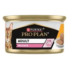 PRO PLAN Delicate Digestion pa&scaron;t&eacute;ta pre mačky kura 85 g