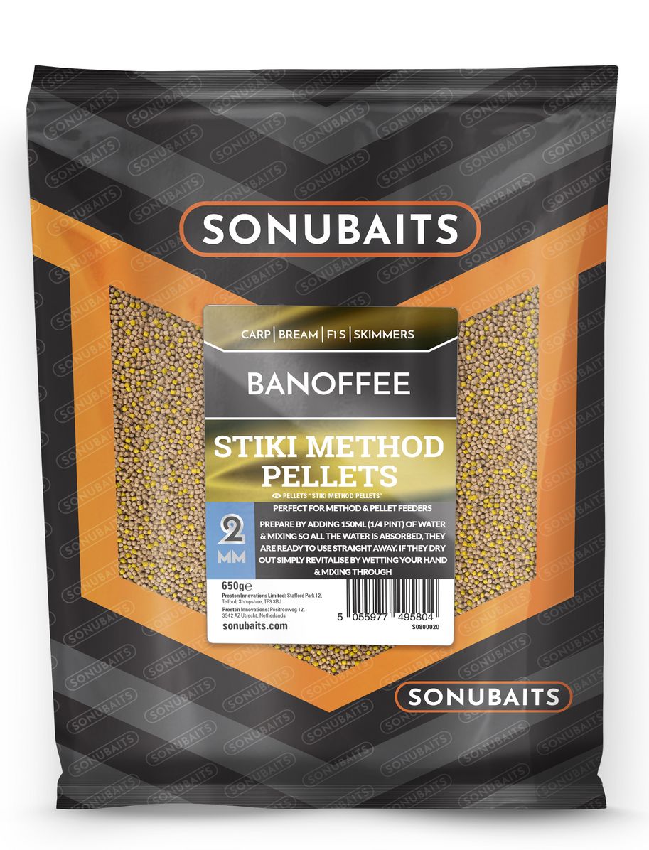 Sonubaits STIKI BANOFFEE Method Pellets 2mm/650g
