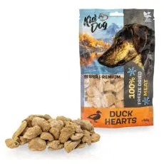 Kid Dog Super Premium 100% Kačacie srdiečka su&scaron;en&eacute; mrazom 50 g