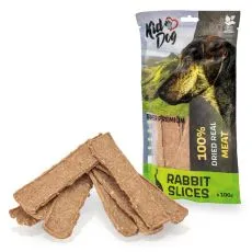 Kid Dog Super Premium 100% Kr&aacute;ličie pl&aacute;tky bez adit&iacute;v 100 g