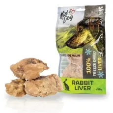Kid Dog Super Premium 100% Kr&aacute;lik pečeň su&scaron;en&aacute; mrazom 50 g