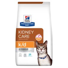 Hill's Prescription Diet k/d Starostlivosť o obličky granule pre mačky s lososom 3 kg