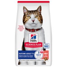 Hill's Science Plan Mature Adult 7+ granule pre star&scaron;ie mačky s lososom 10 kg