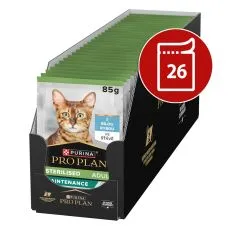 PRO PLAN Sterilised Maintenance kapsička pre mačky biela ryba v &scaron;ťave 26 x 85 g