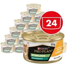 PRO PLAN Sterilised Maintenance pa&scaron;t&eacute;ta pre mačky kura 24 x 85 g