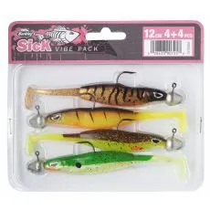 Berkley SICK VIBE 12cm 4pc Pre-rigged Bismuth