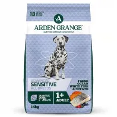 ARDEN GRANGE Sensitive Adult Ocean White Fish and Potato 14 kg