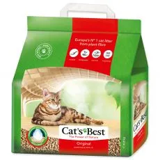 Podstielka do wc dreven&aacute;, hrudkuj&uacute;ca - Cats Best Original 10L - PO&Scaron;KODEN&Yacute; OBAL