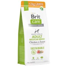 Brit Care Sustainable Adult Medium Breed Chicken & Insect 12+2 kg