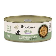 Applaws Puppy Taste Toppers Chicken Breast with Vegetables in Broth 156 g