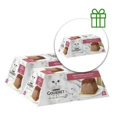 Gourmet Revelations pre mačky losos pa&scaron;t&eacute;ta v om&aacute;čke 2x57g, 2+1 ZADARMO