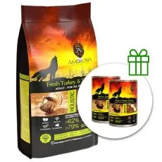 Ambrosia Adult All Breeds Fresh Turkey & Duck 12 kg + 2 konzervy ZADARMO