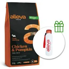 Alleva NATURAL dog chicken & pumpkin puppy mini 12 kg + termofľa&scaron;a ZADARMO