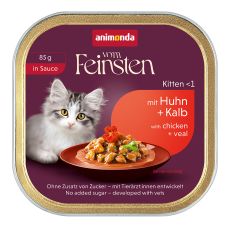 Animonda Vom Feinsten Kitten - Kuracie a teľacie v om&aacute;čke 85 g